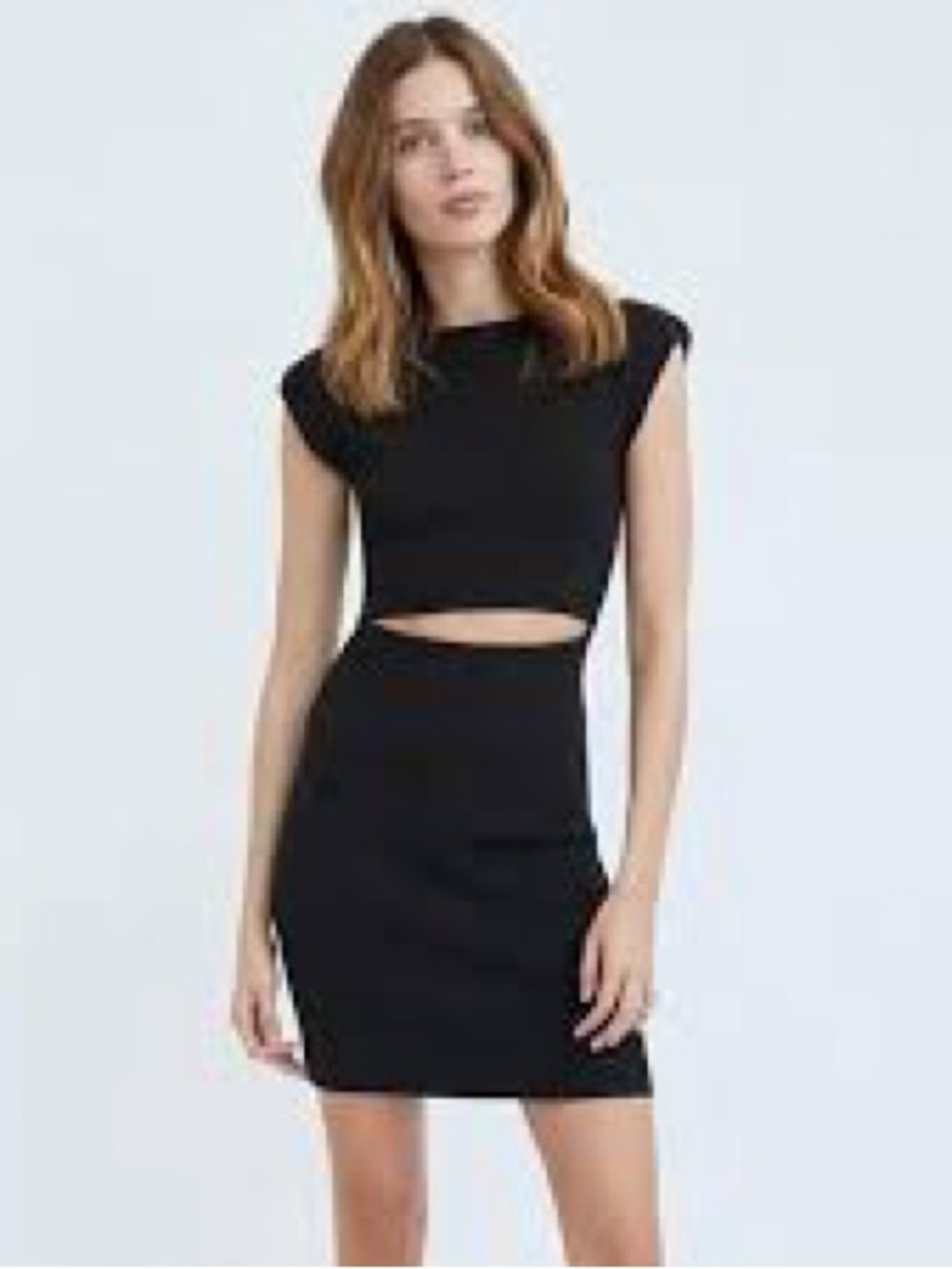 Wilfred Black Cutout Mini Dress